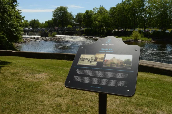 Smiths Falls Ontario June 2021 Historic Site Woods Mill Rideau — Stock Fotó