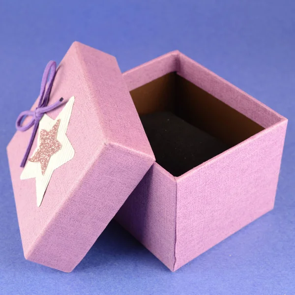 Pink Gift Box Lid Opened Show — Stock Photo, Image