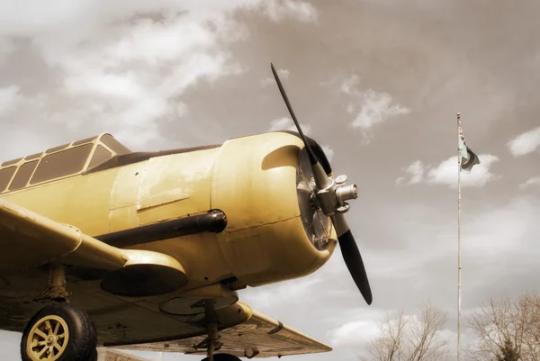 War Plane Monument — Stock Photo, Image