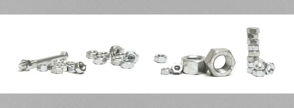 Nuts and Bolts Seamless Border — Stock Photo, Image