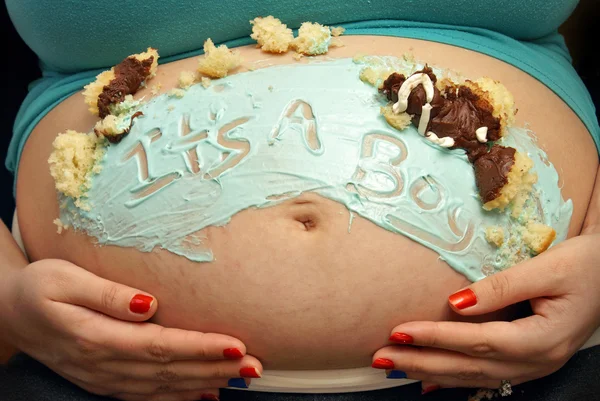 Gender Reveal Photo Series — Stock Photo, Image