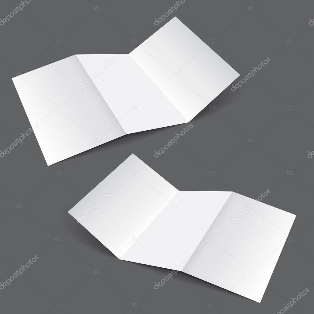 Blank two fold template