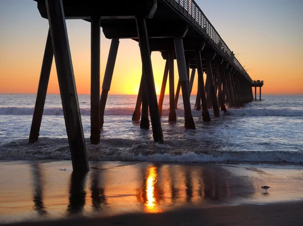 Hermosa Beach Pier lizenzfreie Stockbilder