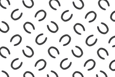 soyut arka plan at nalı eğimli çizgileri beyaz arkaplan sembolü iyi şans için