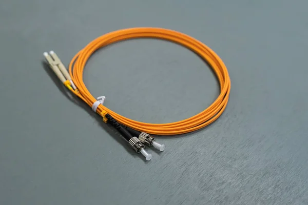 Fiber Οπτικό Πολύτροπο Patch Cord Για Δωμάτια Διακομιστών Data Centers — Φωτογραφία Αρχείου