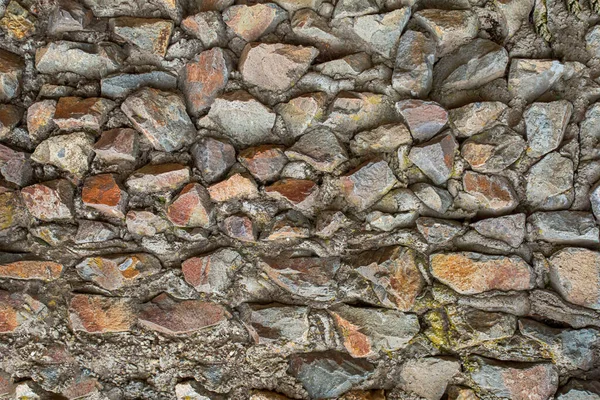 Alte Steinmauer Verwitterte Unebenen Teil Der Festungsmauer — Stockfoto