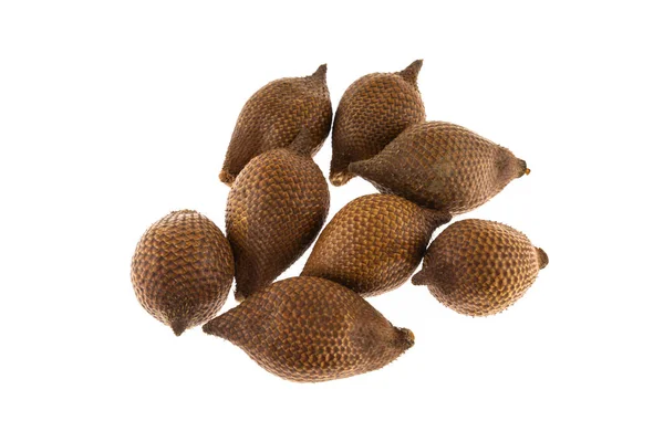 Snake Fruit Brown Herring Fruit Isolated Background — Stock Photo, Image