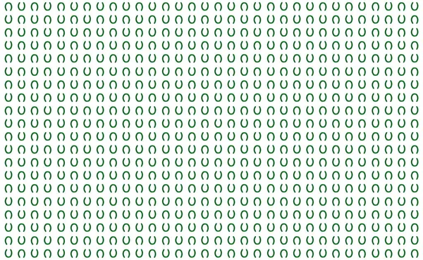 ホースシューグリーンパターンミニアイコン隔離された背景に幸運の象徴 — ストック写真