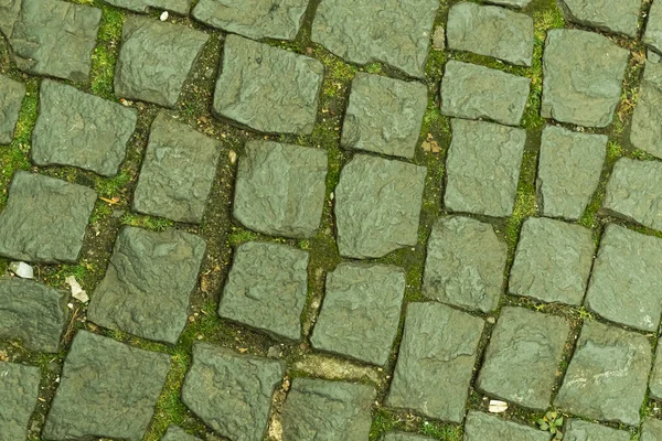 Padrão Pedra Velhos Blocos Quadrados Perto — Fotografia de Stock