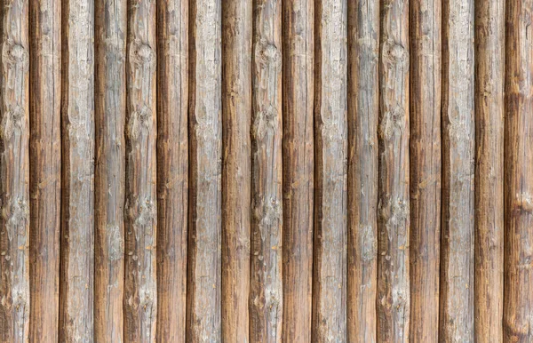 Holzmuster Aus Parallel Gestapelten Vertikalen Stämmen — Stockfoto