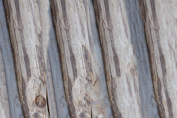 Grijze Houten Achtergrond Van Logs Achtergrond Closeup Ontwerp Natuurlijke — Stockfoto