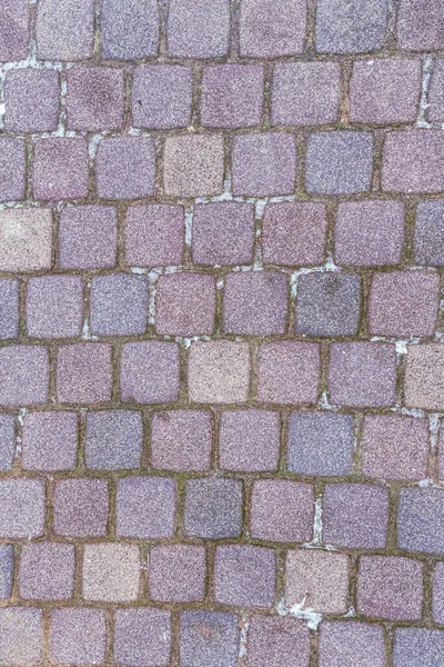 Steinmuster Vertikaler Hintergrund Aus Grauen Quadratischen Pflastersteinen — Stockfoto