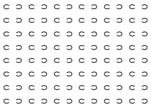 Achtergrond Textuur Hoefijzer Zwart Hoefijzer Horizontale Rij Geïsoleerde Achtergrond — Stockfoto