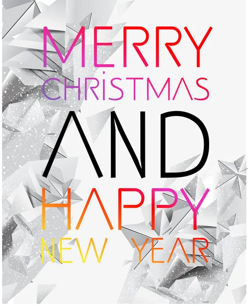 Merry Christmas and Happy New Year vector — Stock Vector