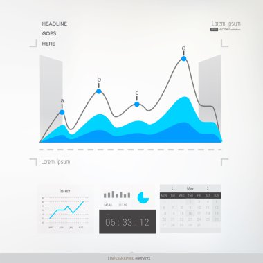 Soyut Infographic grafik