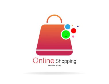 Online alışveriş logosu konsepti ve çalışmanız için kullanılabilir.