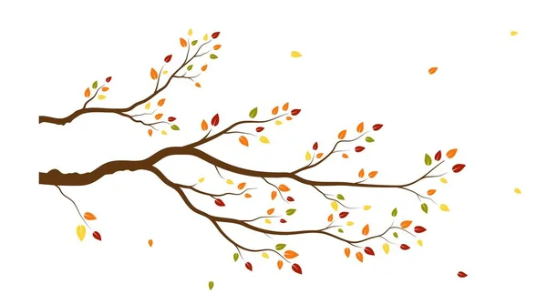 Arbre Feuilles Automne Style Fond Peut Être Utilisé Pour Votre — Image vectorielle