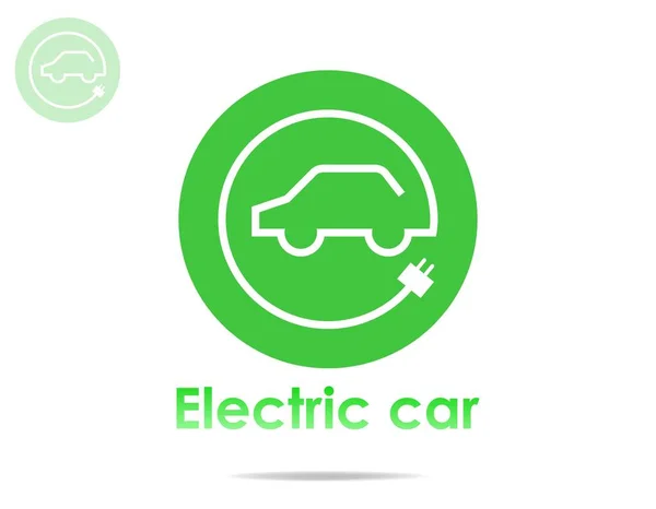 Elektroauto Logo Konzept Kann Für Ihre Arbeit Verwendet Werden — Stockvektor