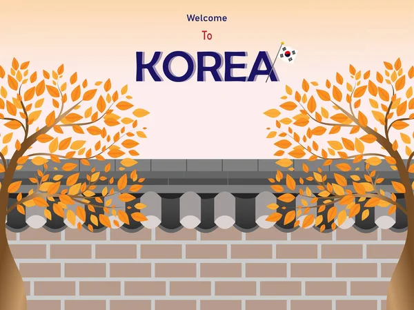 한국의 한국의 시즌에 합니다 — 스톡 벡터
