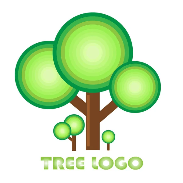 Árbol Grande Con Hojas Verdes Fresco Puede Utilizar Para Trabajo — Vector de stock