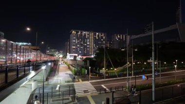 Harumi Bayrak Gece Manzarası, Japonya Tokyo Haziran 2025