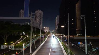 Harumi Bayrak Gece Manzarası, Japonya Tokyo Haziran 2025