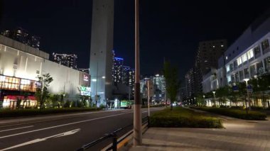 Harumi Bayrak Gece Manzarası, Japonya Tokyo Haziran 2025