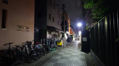 Kagurazaka Gece Manzarası, Japonya Tokyo Mayıs 2025