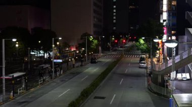 Shinagawa, Japonya Tokyo Gece Manzarası Mart 2025