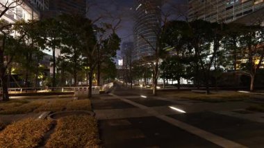 Shinagawa, Japonya Tokyo Gece Manzarası Mart 2025