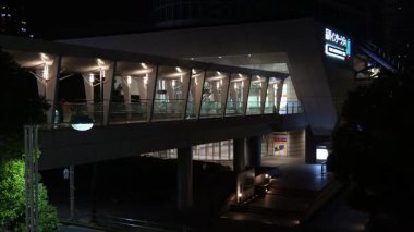 Shinagawa, Japonya Tokyo Gece Manzarası Mart 2025