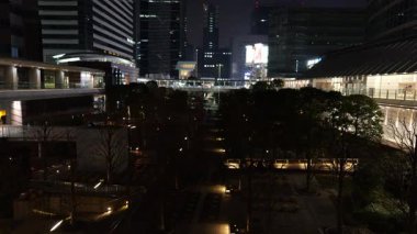 Shinagawa, Japonya Tokyo Gece Manzarası Mart 2025