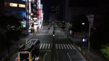 Shinagawa, Japonya Tokyo Gece Manzarası Mart 2025