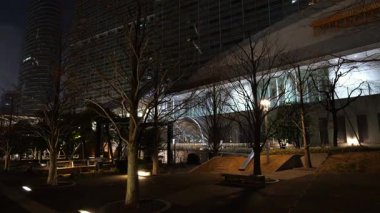 Shinagawa, Japonya Tokyo Gece Manzarası Mart 2025