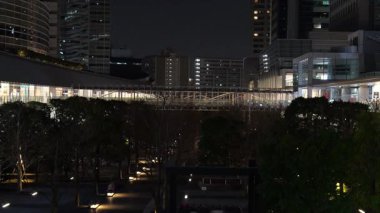 Shinagawa, Japonya Tokyo Gece Manzarası Mart 2025
