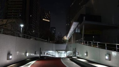 Shinagawa, Japonya Tokyo Gece Manzarası Mart 2025