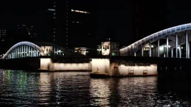 Kachidoki Köprüsü, Japonya Tokyo Gecesi Mayıs 2025