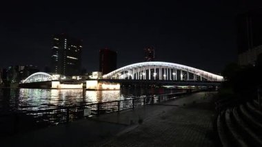 Kachidoki Köprüsü, Japonya Tokyo Gecesi Mayıs 2025