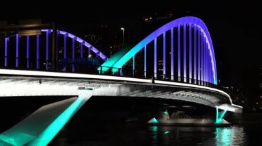 Tsukiji Ohashi, Japonya Tokyo gecesi Mayıs 2025