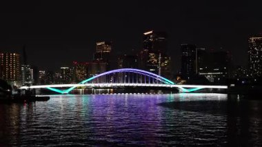 Tsukiji Ohashi, Japonya Tokyo gecesi Mayıs 2025