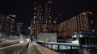 Tsukiji Ohashi, Japonya Tokyo gecesi Mayıs 2025