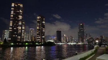 Tsukuda Ohashi Köprüsü, Japonya Tokyo Gecesi Mayıs 2025