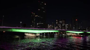 Tsukuda Ohashi Köprüsü, Japonya Tokyo Gecesi Mayıs 2025