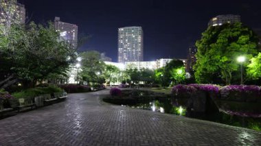 Tsukudajima, Japonya Tokyo Gecesi Mayıs 2025