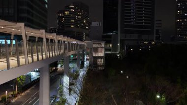 Hamamatsucho, Japon Tokyo Gece Manzarası Nisan 2025