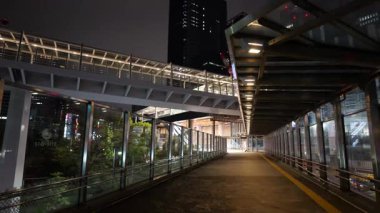 Hamamatsucho, Japon Tokyo Gece Manzarası Nisan 2025