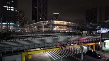 Hamamatsucho, Japon Tokyo Gece Manzarası Nisan 2025