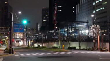 Hamamatsucho, Japon Tokyo Gece Manzarası Nisan 2025