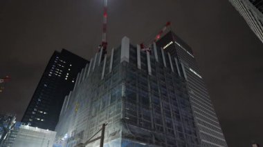 Hamamatsucho, Japon Tokyo Gece Manzarası Nisan 2025