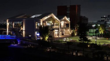 Takeshiba Yolcu Gemisi Terminal Gece Manzarası, Japonya Tokyo Mart 2025